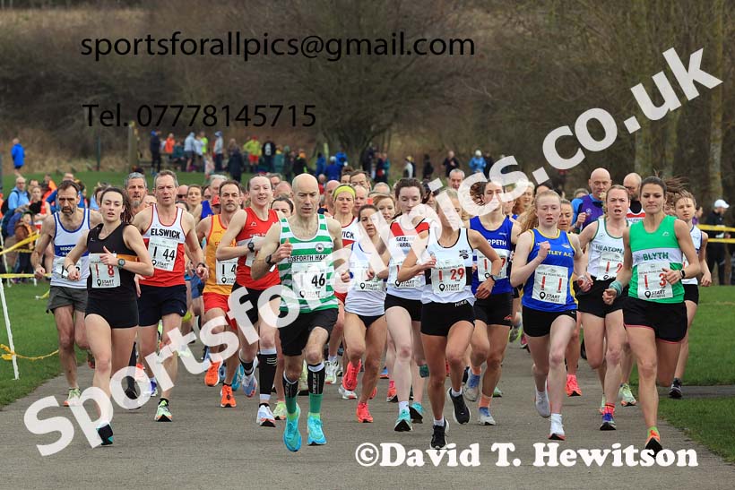 Senior Women, Veteran Women (Over-35) and Veteran Men 2024 NECAA Road Relays Champs., Hetton Lyons Country Park, Hetton le Hole, County Durham. Photo: David T. Hewitson/Sports for All Pics